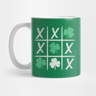 St Patrick's Day Tic-Tac-Toe Lucky Shamrock Mug